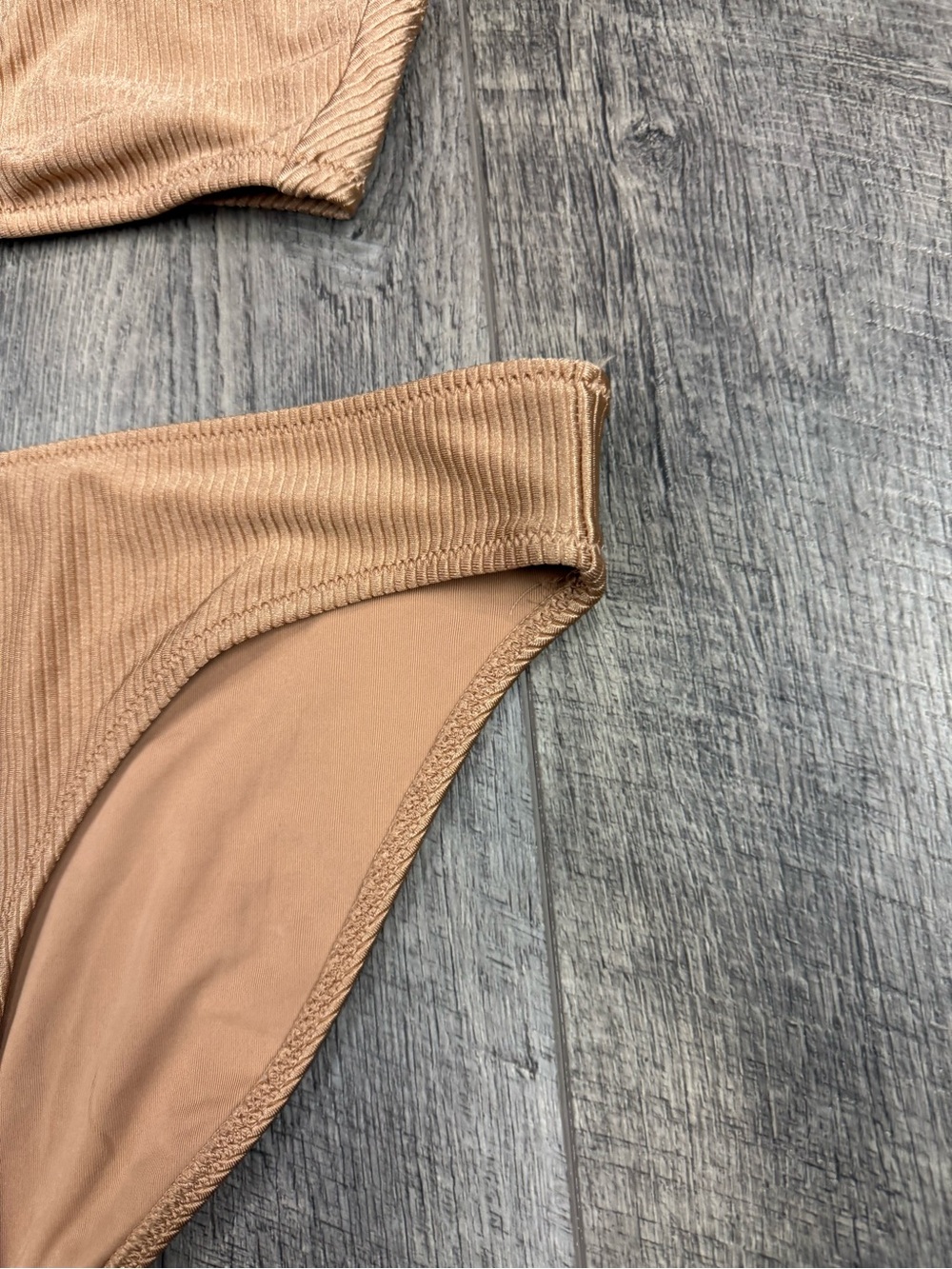 Aerie Tan Ribbed‎ Bikini Set - Picture 4 of 12